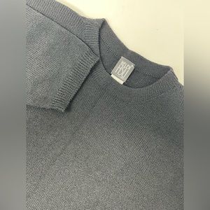 Helen Hsu Womens Large Black Short Sleeve Sweater Dry Clean Only Used VTG GHO3